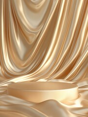 Gold Sequin Curtain Background