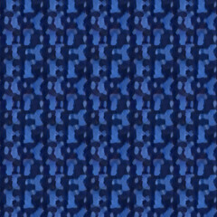 Seamless Abstract Blue Brush Pattern. Modern Digital Texture. Seamless Blue Geometric Abstract Pattern