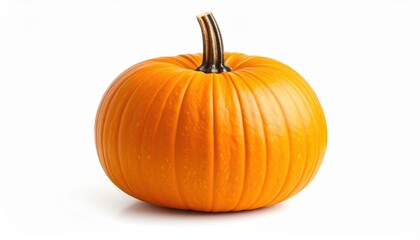 Pumpkin, studio photographs of a pumpkin on a white background.