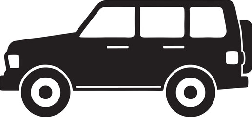 Car silhouette illustration silhouette vector isolated on a white background 55
