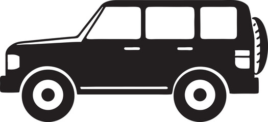 Car silhouette illustration silhouette vector isolated on a white background 55
