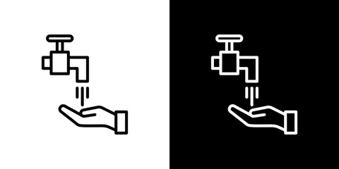 Ablution icon symbol concept for graphic design, Website, UI. Svg