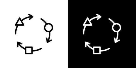 Adaptation icon symbol concept for graphic design, Website, UI. Svg