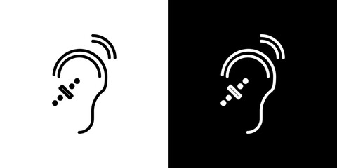 Assistive listening systems icon symbol concept for graphic design, Website, UI. Svg