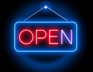 neon open sign