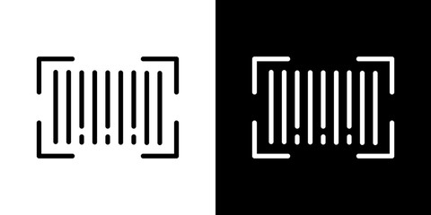 Barcode read icon symbol concept for graphic design, Website, UI. Svg
