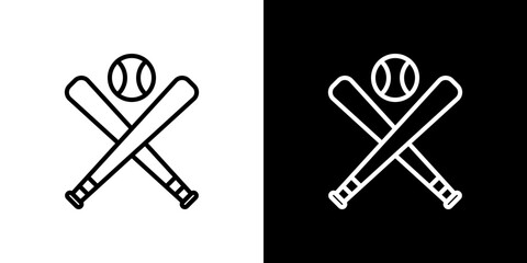 Baseball icon symbol concept for graphic design, Website, UI. Svg
