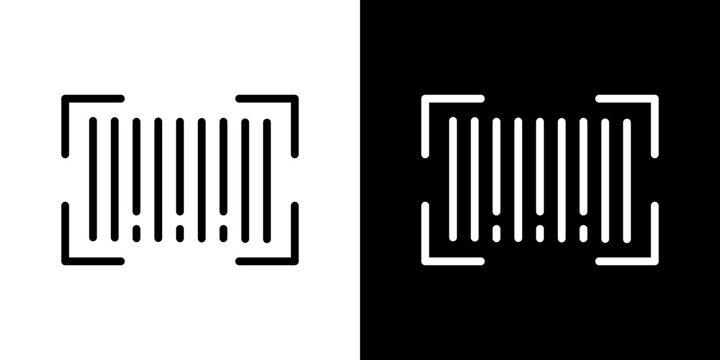 Barcode read icon symbol concept for graphic design, Website, UI. Svg