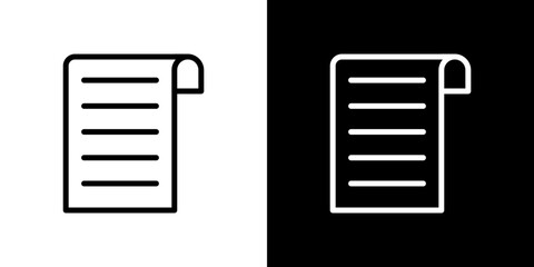 Bill icon symbol concept for graphic design, Website, UI. Svg