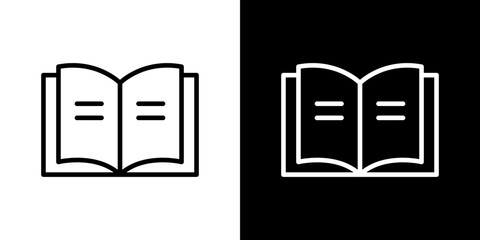 Book icon symbol concept for graphic design, Website, UI. Svg