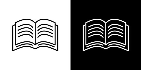 Book icon symbol concept for graphic design, Website, UI. Svg