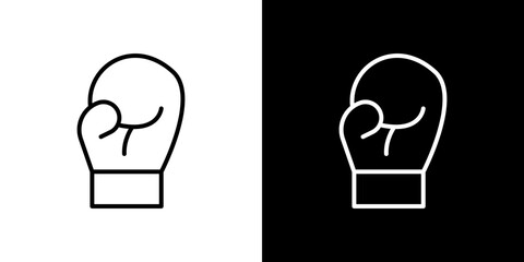 Boxing glove icon symbol concept for graphic design, Website, UI. Svg