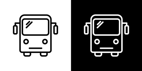 Bus icon symbol concept for graphic design, Website, UI. Svg
