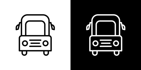Bus icon symbol concept for graphic design, Website, UI. Svg