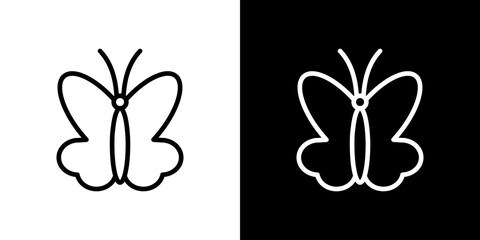 Butterfly icon symbol concept for graphic design, Website, UI. Svg