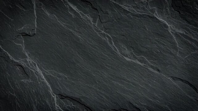 Dark grey slate background with detailed texture and natural striations creating an abstract pattern
