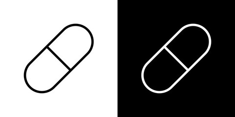 Capsules icon symbol concept for graphic design, Website, UI. Svg