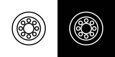 Car bearing icon symbol concept for graphic design, Website, UI. Svg
