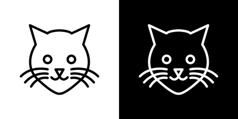 Cat icon symbol concept for graphic design, Website, UI. Svg