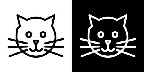Cat icon symbol concept for graphic design, Website, UI. Svg