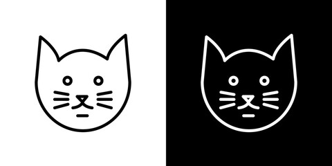 Cat icon symbol concept for graphic design, Website, UI. Svg