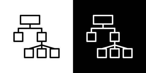 Chart tree icon symbol concept for graphic design, Website, UI. Svg
