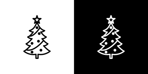 Christmas tree icon symbol concept for graphic design, Website, UI. Svg