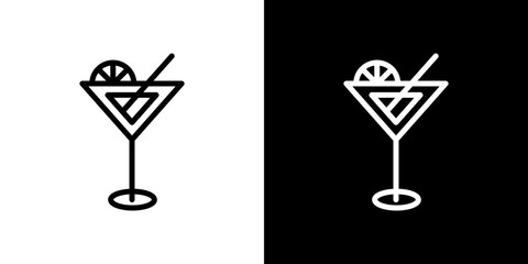 Citrus Glass icon symbol concept for graphic design, Website, UI. Svg
