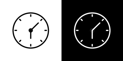 Clock icon symbol concept for graphic design, Website, UI. Svg