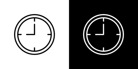 Clock nine icon symbol concept for graphic design, Website, UI. Svg