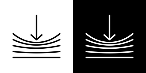 Compress icon symbol concept for graphic design, Website, UI. Svg