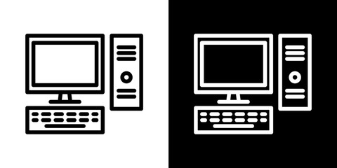 Computer icon symbol concept for graphic design, Website, UI. Svg