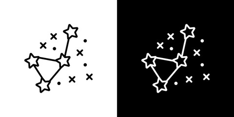 Naklejka premium Constellation icon symbol concept for graphic design, Website, UI. Svg