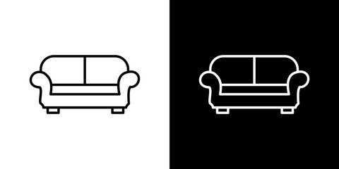 Couch icon symbol concept for graphic design, Website, UI. Svg