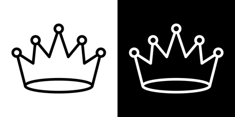Crown icon symbol concept for graphic design, Website, UI. Svg