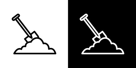 Digging icon symbol concept for graphic design, Website, UI. Svg