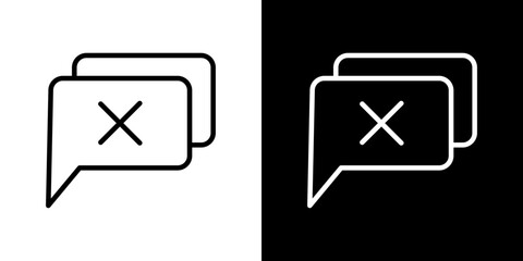 Disagreement icon symbol concept for graphic design, Website, UI. Svg