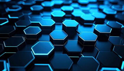abstract background with hexagons