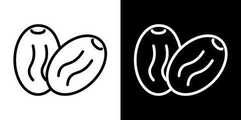Dry fruit icon symbol concept for graphic design, Website, UI. Svg