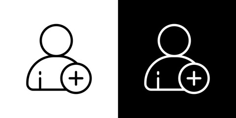 Following icon symbol concept for graphic design, Website, UI. Svg