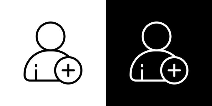 Following icon symbol concept for graphic design, Website, UI. Svg