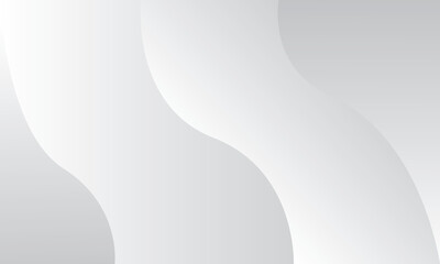 Abstract White and Gray Wave Background Design 