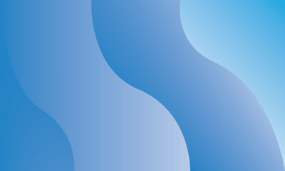 Abstract Blue Wavy Gradient Background