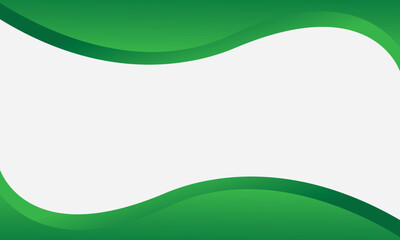 Abstract Green Gradient Wave  background Design