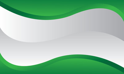 Green Wavy Banner Template  background