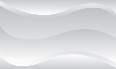 Abstract White and Gray Wave Background Design