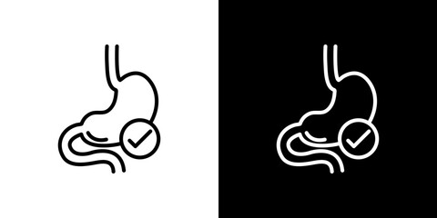 Good digestion icon symbol concept for graphic design, Website, UI. Svg