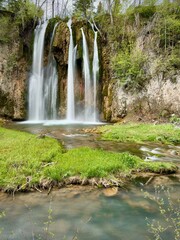 waterfall in the forest Spearfish South Dakota 