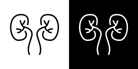 Kidneys icon symbol concept for graphic design, Website, UI. Svg