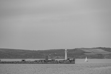 An der Küsten von Cornwall in England
